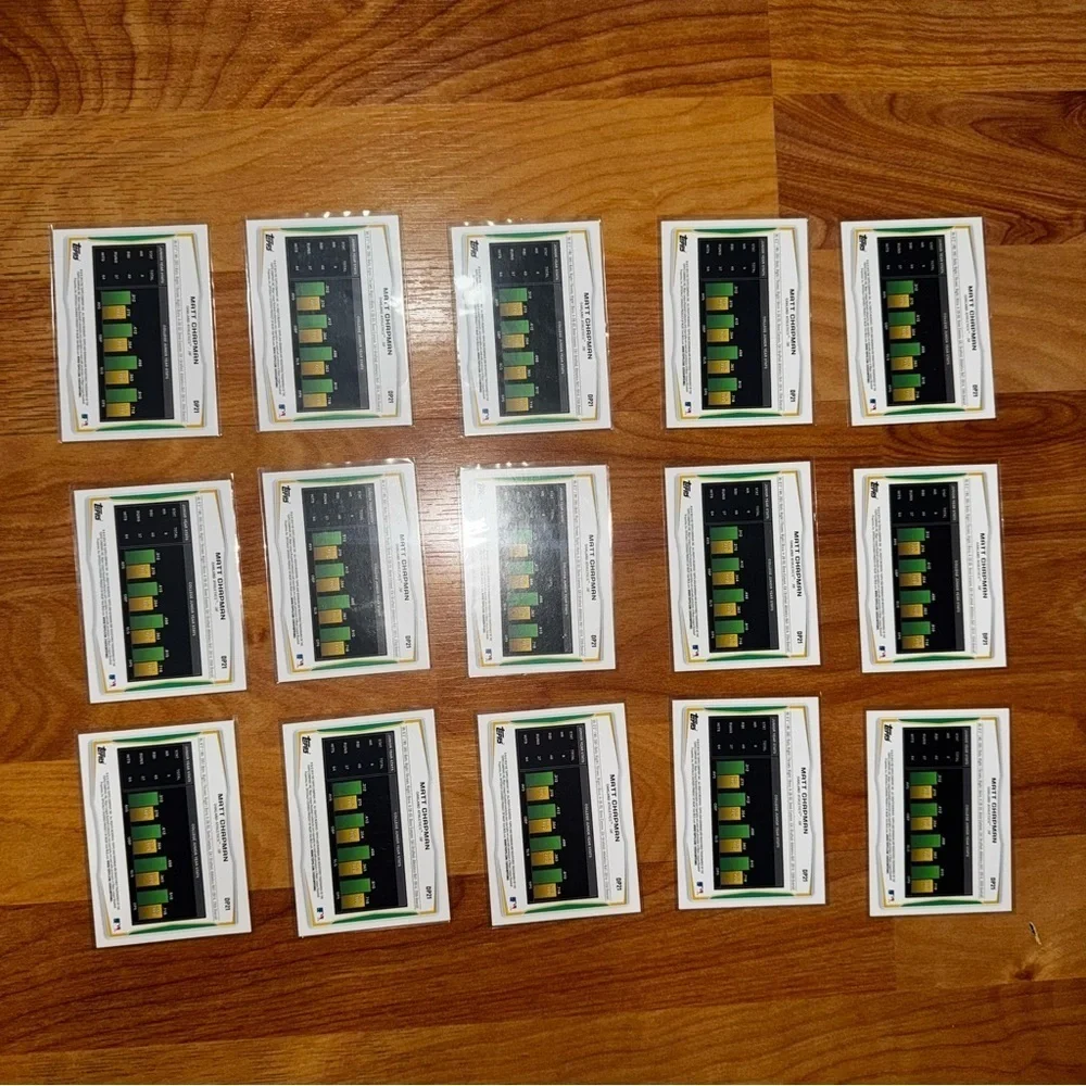 MATT CHAPMAN - 2014 Bowman Draft #DP21  Rookie Card Lot Of 15 Pack Fresh Cards